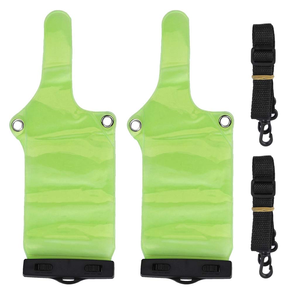 Waterproof Walkie Talkie Pouch - 2PCS Portable Two-Way Radio Protective Case Compatible with Baofeng UV5R, UV82, BF-888S - Ideal for Outdoor Adventures, Construction Sites & Emergency Preparedness