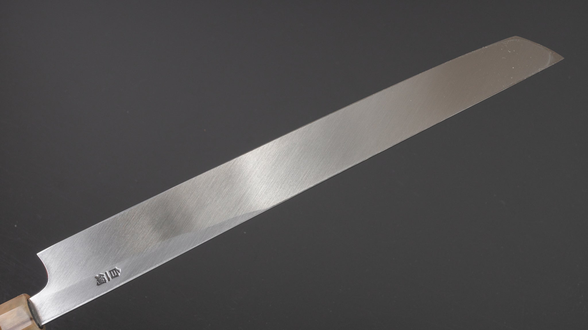 Hitohira Togashi White #1 Yanagiba Sakimaru 300mm Japanese Sushi Knife - Ebony Handle, Mirror Polished Blade with Saya - Perfect for Sushi Chefs & Japanese Cuisine Lovers