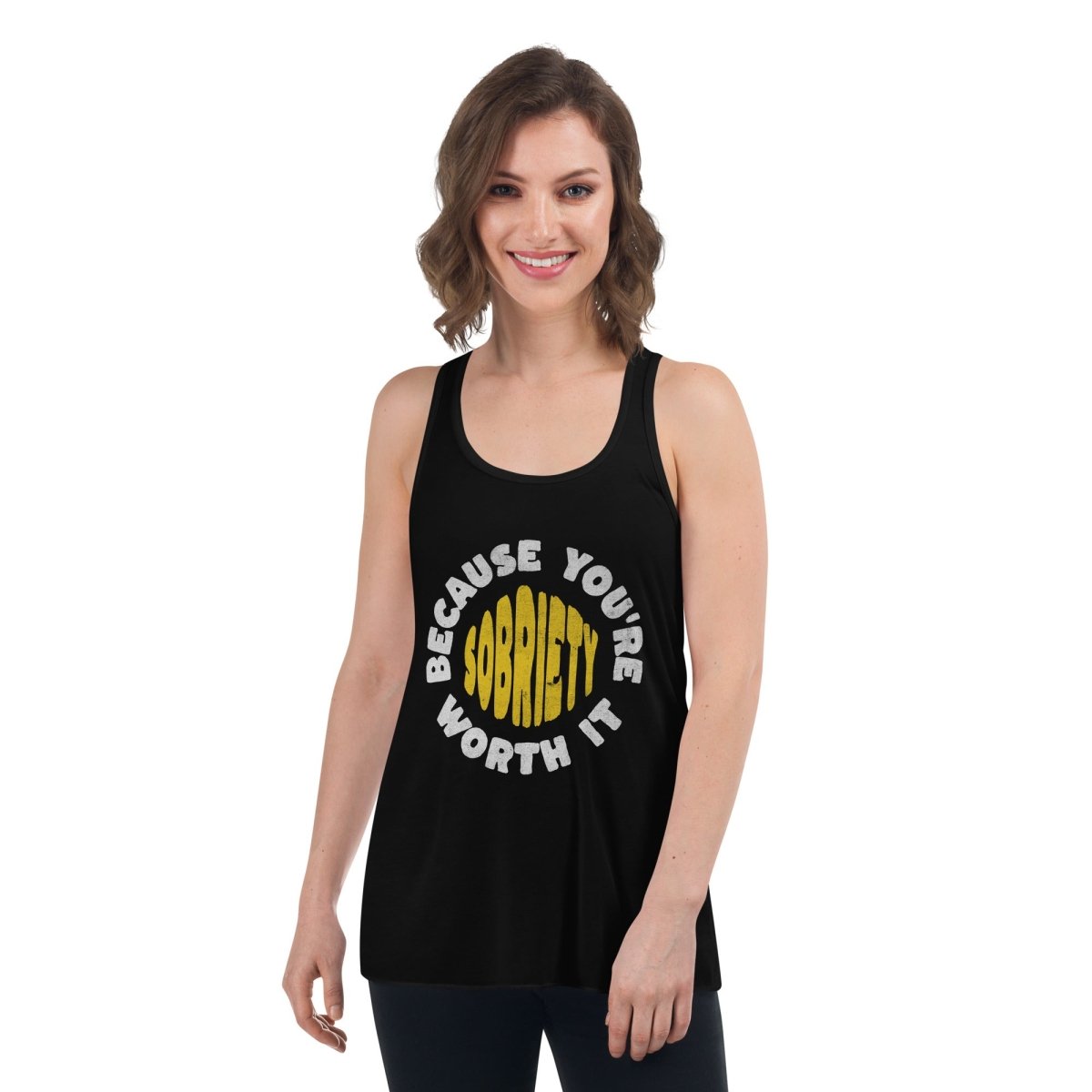 Elegant Flowy Tank Top for Women - Sobriety Collection - Comfortable & Stylish for Casual Wear, Workouts, and Everyday Outfits