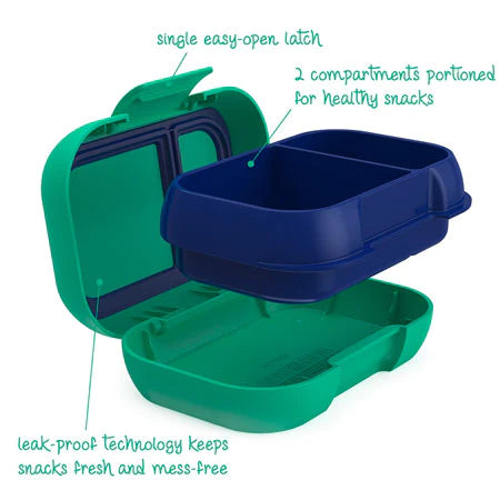 Bentgo Kids Lunch Box - Leak-Proof Bento Snack Container for School, Travel & Picnics | Eco-Friendly & Durable Food Storage | Perfect for Healthy Meals & Snacks On-The-Go (Green)