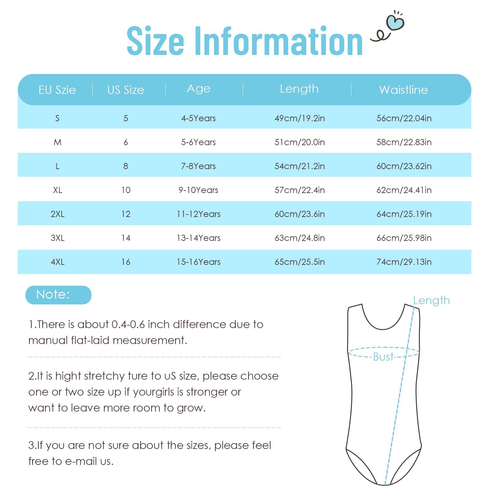 DoGeek Girls Gymnastics Leotard - Sparkling Ballet Dance Wear One-Piece for Kids, Great Gift for Dancers | Perfect for Ballet Class, Recitals & Dance Competitions
