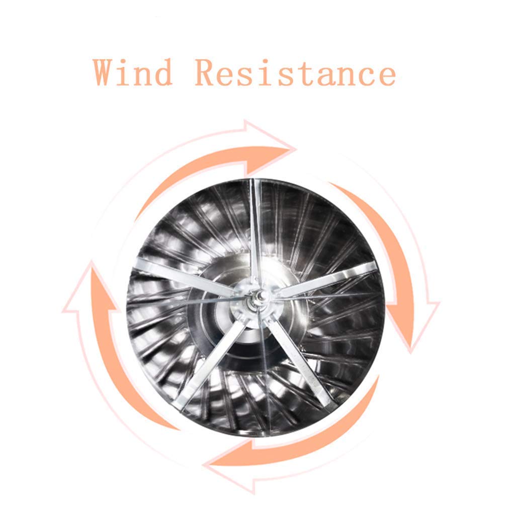 Stainless Steel Rotating Fireplace Cap - Anti-Discharge, Easy to Install, 100mm - Perfect for Wood Stove, Chimney Cover & Outdoor Fireplace Protection