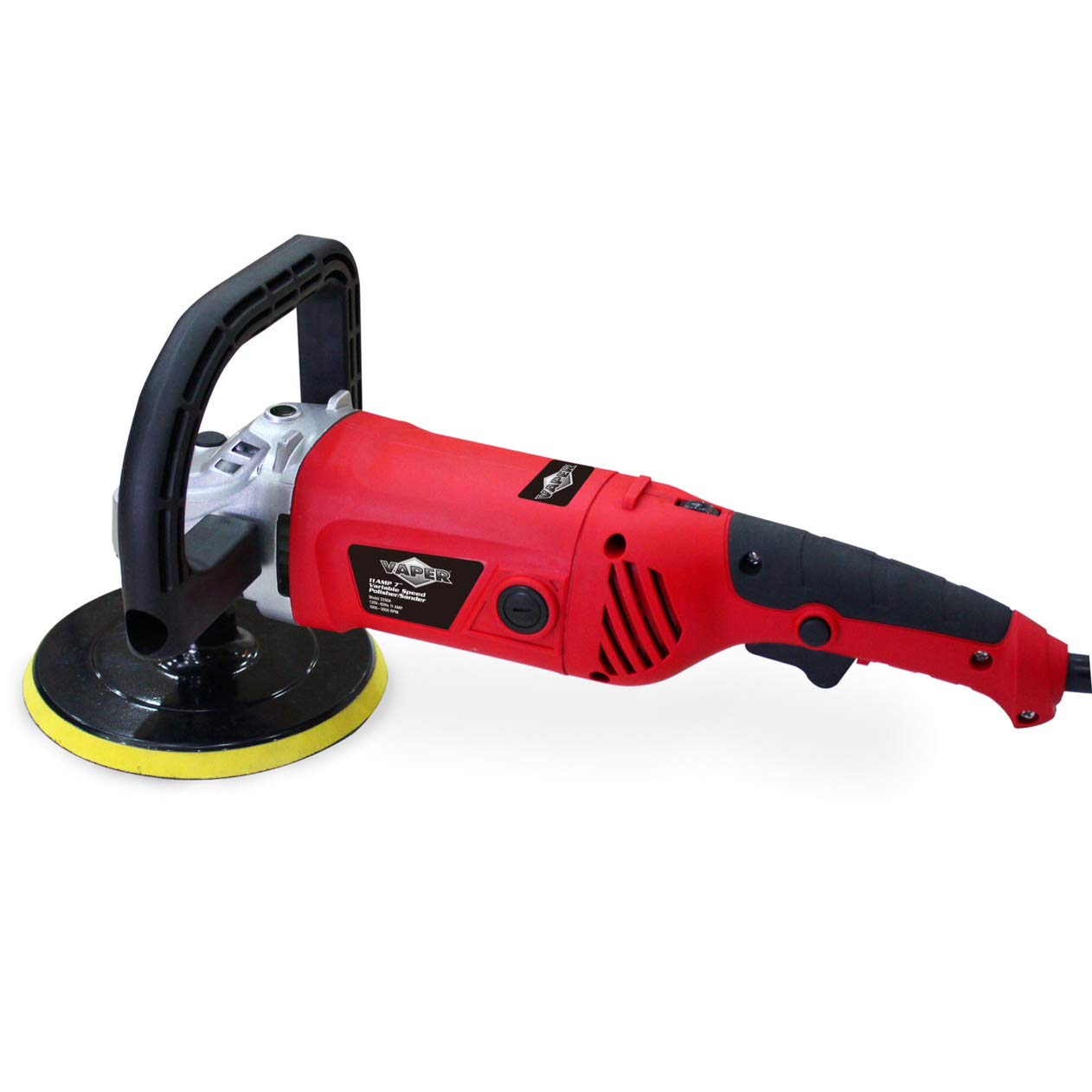 Titan 22530 7-Inch 11 Amp Heavy-Duty Polisher & Sander for Cars, Boats, and Metal Surfaces - Professional Auto Detailing & Woodworking Power Tool