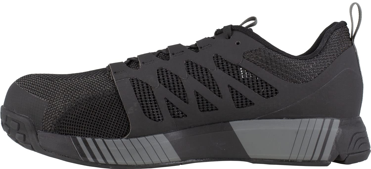 Reebok Men's Fusion Flexweave Work Comp Toe Safety Shoes - Lightweight & Durable Work Boots for Construction, Warehouse & Industrial Workers