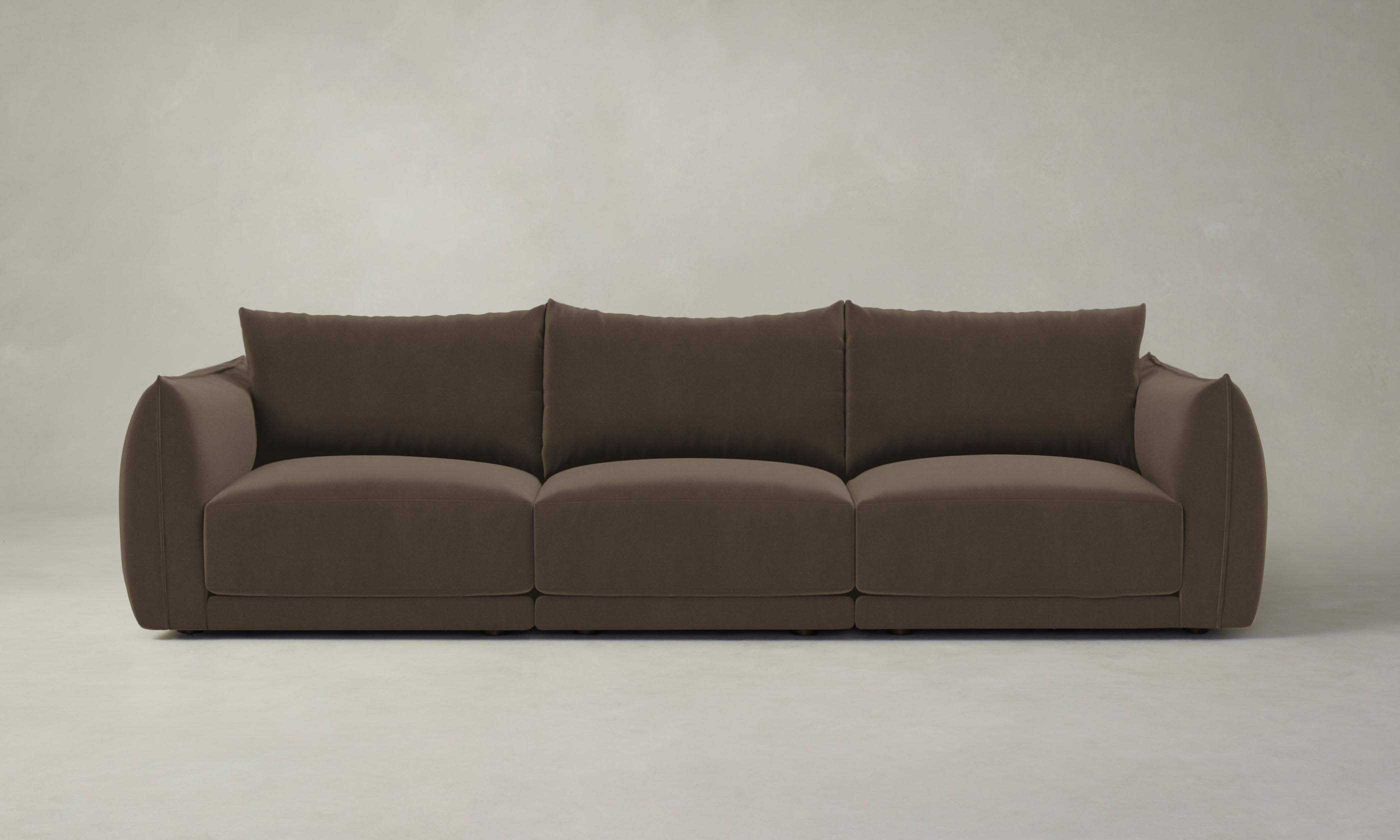 Luxury Jones Modular Sofa - Premium Mohair Mink Fabric Sectional Couch for Living Room, Lounge & Home Theater Comfort