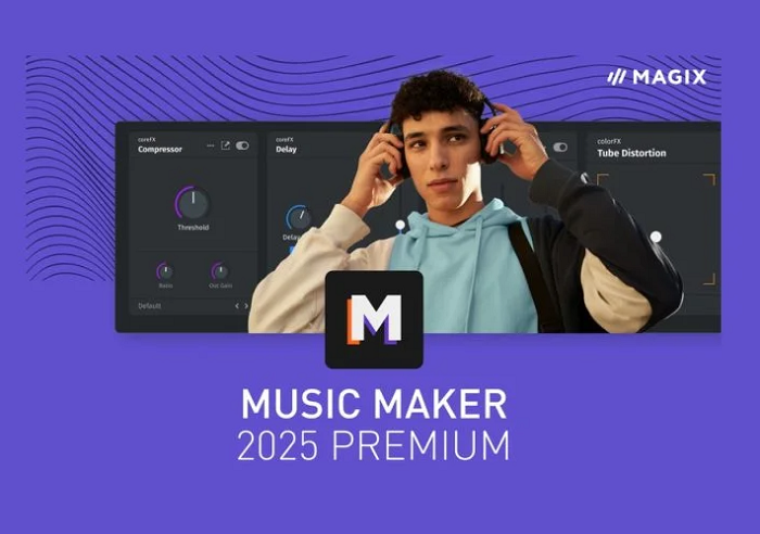 MAGIX MUSIC MAKER 2025 PREMIUM - Digital Audio Workstation Software Download for Music Production, Beat Making & Songwriting - Perfect for Home Studios & Professional Producers