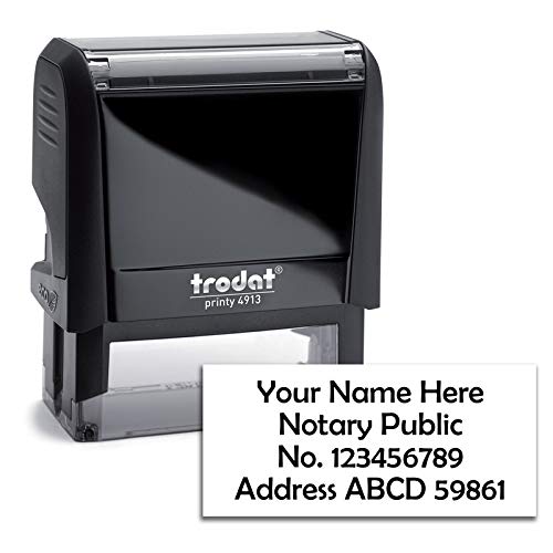 Personalized Self Inking Notary Stamp Seal with Ink - Custom Rubber Stamp for North Carolina Notaries | Perfect for Legal Documents, Certifications & Official Paperwork