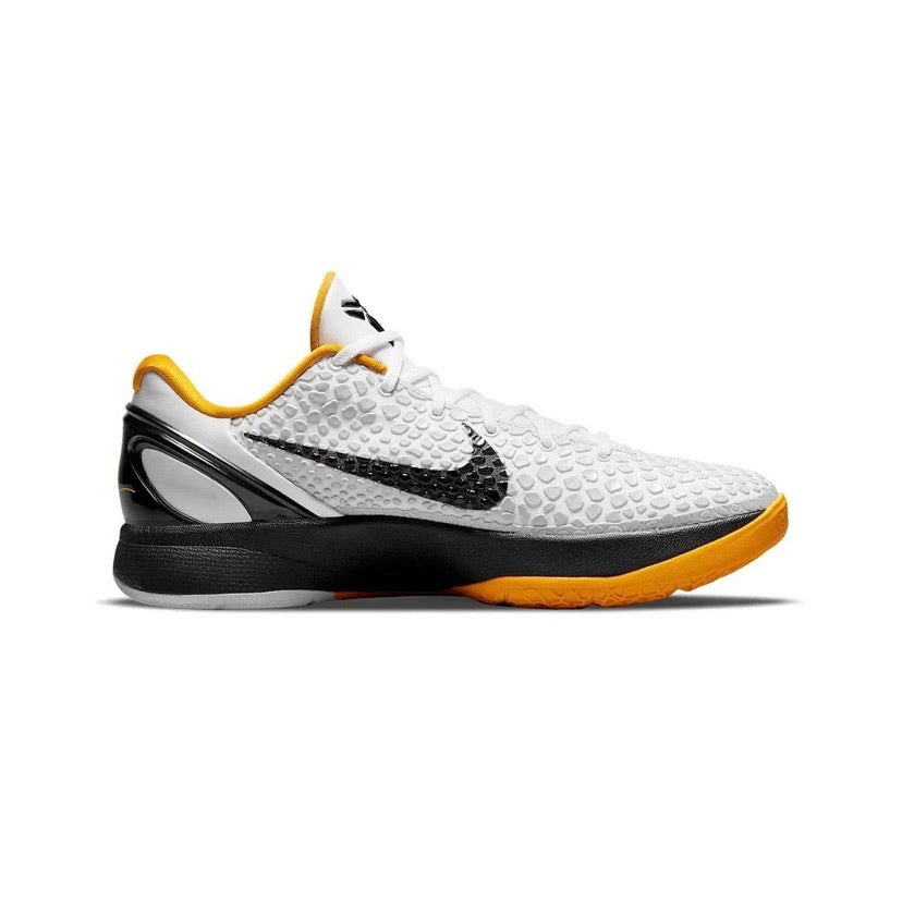 Nike Kobe 6 Protro Playoff Basketball Shoes - White Del Sol Colorway | High-Performance Court Sneakers for Men's Basketball Games & Training
