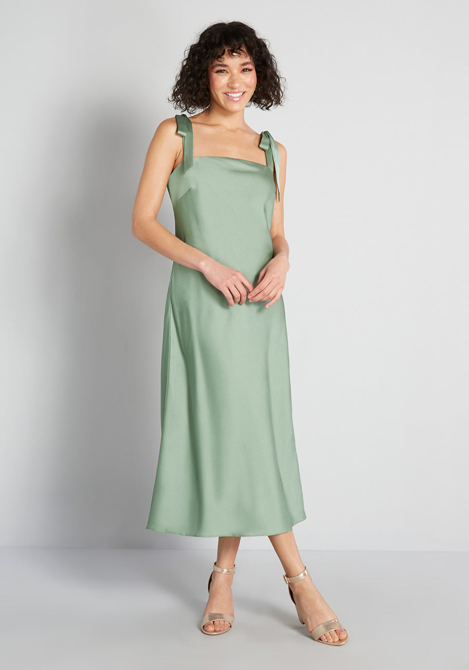 ModCloth x Hutch Tie Shoulder Midi Dress - Floral Print Summer Dress for Women | Perfect for Weddings, Parties & Date Nights