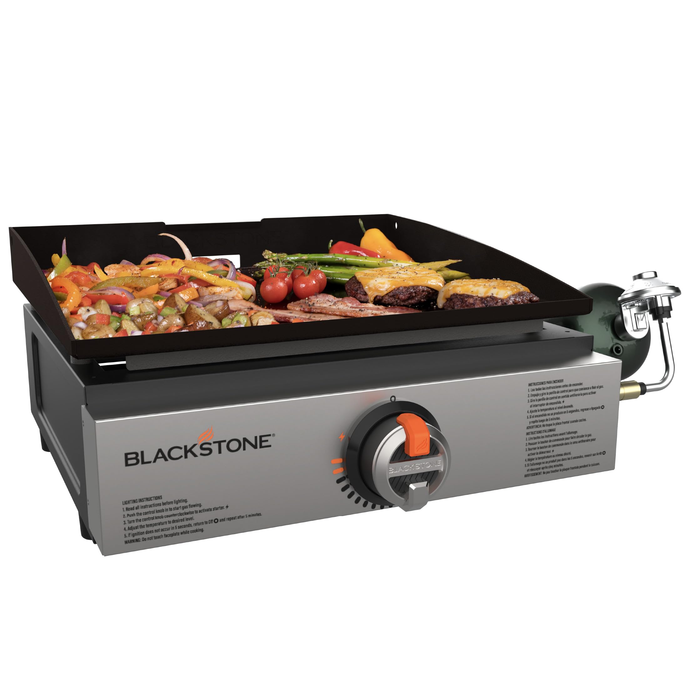 Blackstone 1971 Original 17-Inch Tabletop Griddle with Stainless Steel Front Plate & Powder Coated Steel - Perfect for Outdoor Cooking, Camping, BBQs, and Backyard Parties