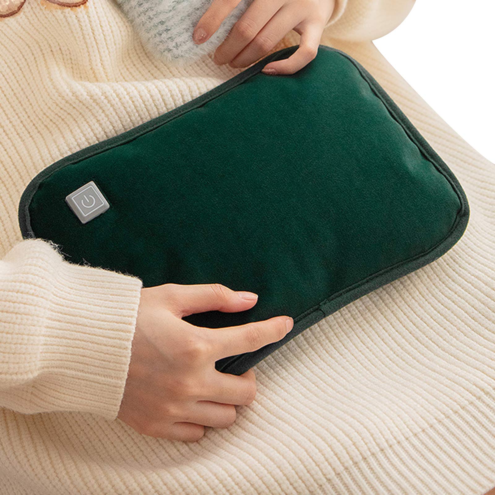 Rechargeable Electric Hot Water Bottle with Soft Flannel Cover - Large Capacity Thermal Hand Warmer for Winter, Pain Relief & Comfort - Perfect for Home, Office & Outdoor Use
