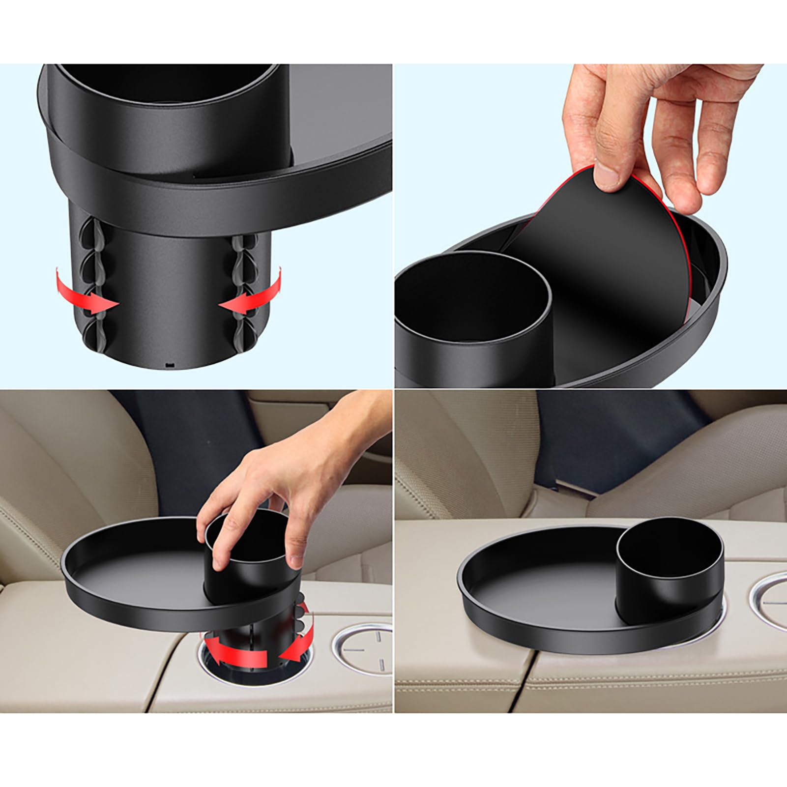 Best Car Seat Snack Tray & Cup Holder for Kids - Portable Travel Food Tray with Storage for Strollers & Most Car Seats - Perfect for Road Trips, Snacking & Keeping Kids Entertained