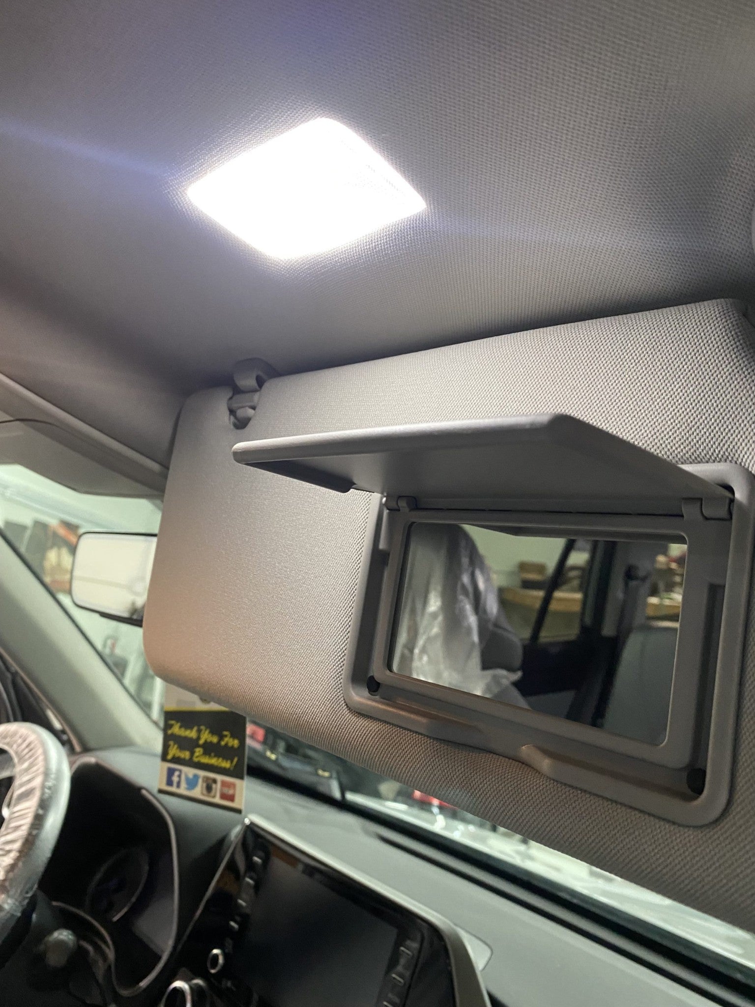 48 SMD White Full LED Sunvisor Vanity Light Replacement for Lexus & Toyota - Perfect for Car Interior Lighting & Nighttime Makeup