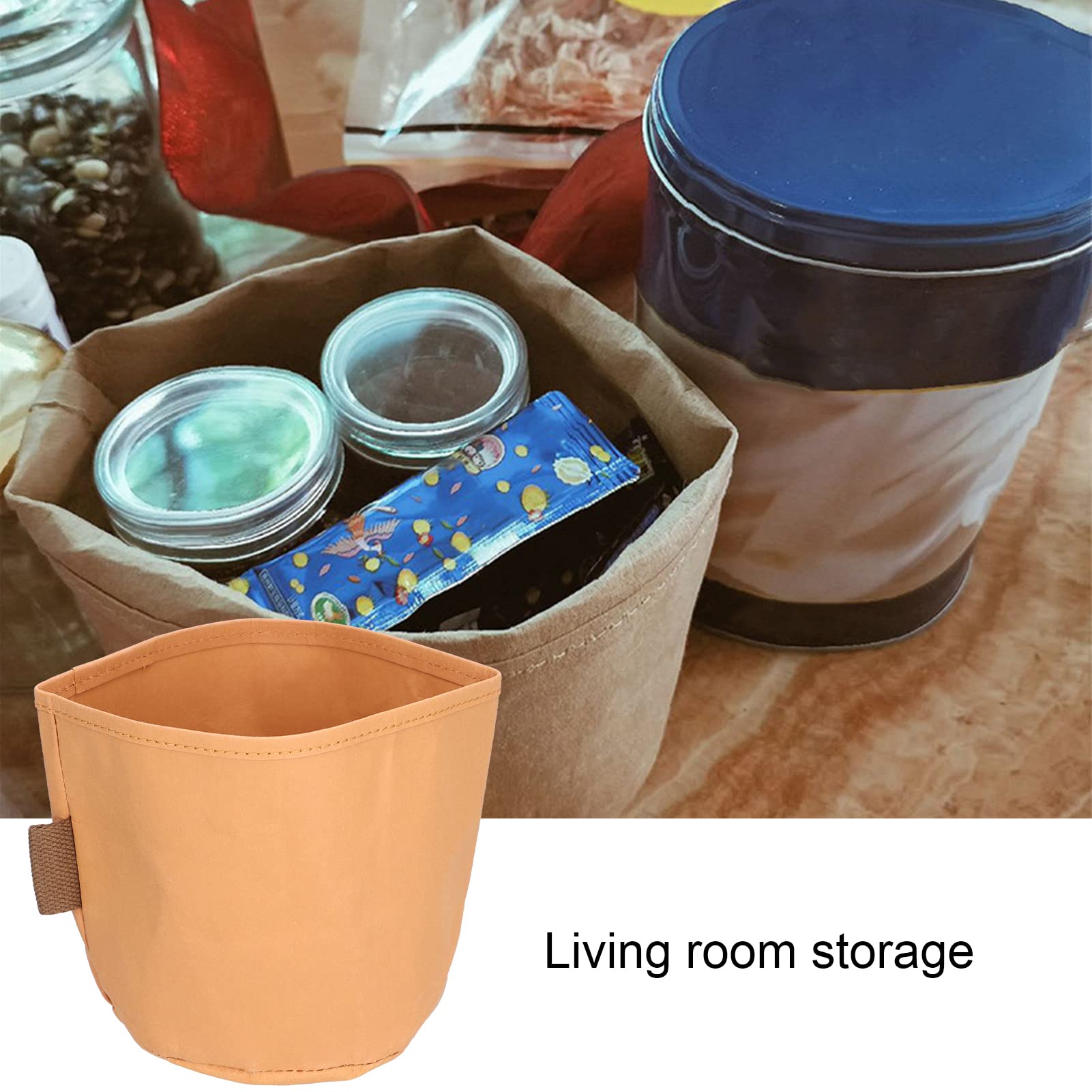 FIYO Reusable Washable Kraft Paper Bags - Large Eco-Friendly Brown Potted Gift Bags for Wedding, Party, Home Decor & Shopping (No Handle) | Perfect for Plant Pots, Gift Wrapping & Sustainable Packaging