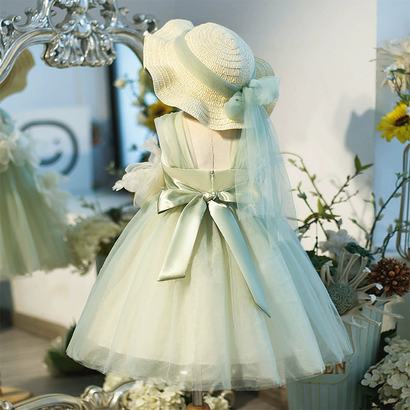 Beautiful Baby Girl Christening Dress - Lace Flower Girl Dress for Baptism, First Communion & Birthday Parties - Perfect for Special Occasions & Photo Shoots