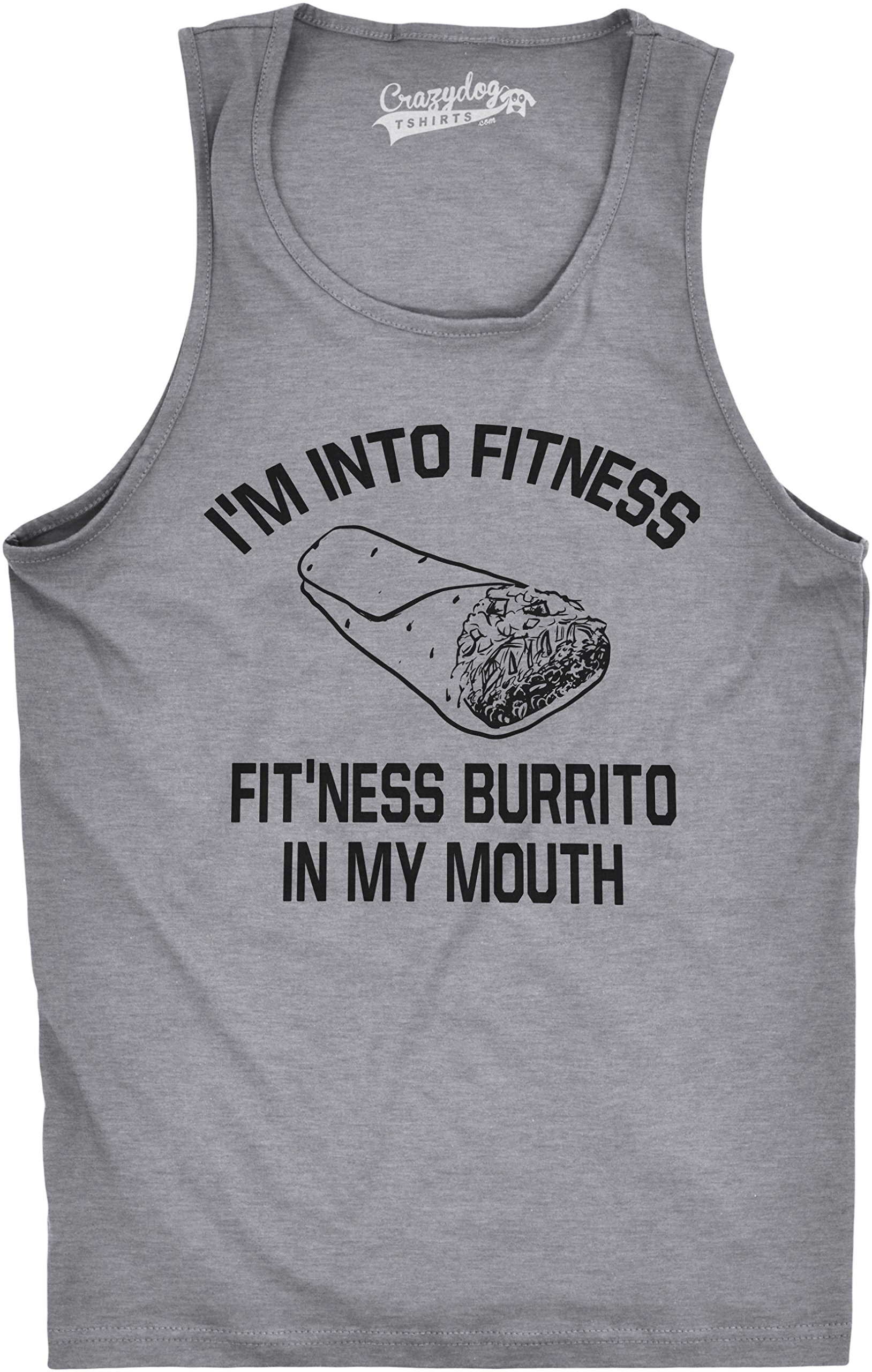 Funny Gym Sarcasm Men's Fitness Burrito T-Shirt - Humorous Workout Tank Top for Gym & Fitness Enthusiasts - Perfect for Weightlifting, CrossFit & Bodybuilding