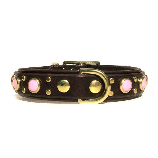 Premium Tupelo Leather Dog Collar - Handmade Adjustable Pet Collar for Small Medium Large Dogs - Durable & Comfortable for Daily Walks, Training & Outdoor Adventures