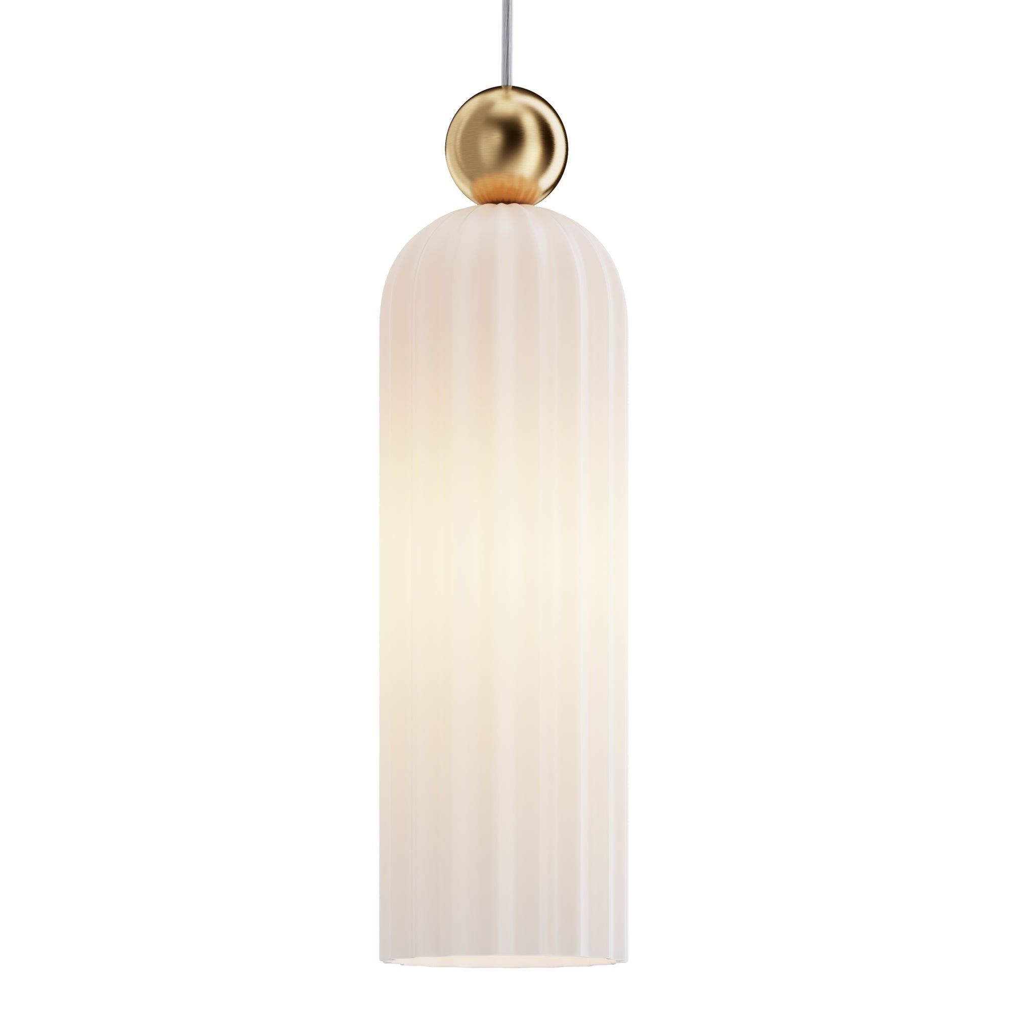Vintage Pendant Light - Brass & Grey/Brass & Cognac/Brass & White Finish IP20 Rated - Perfect for Dining Room, Kitchen Island or Bedroom Lighting