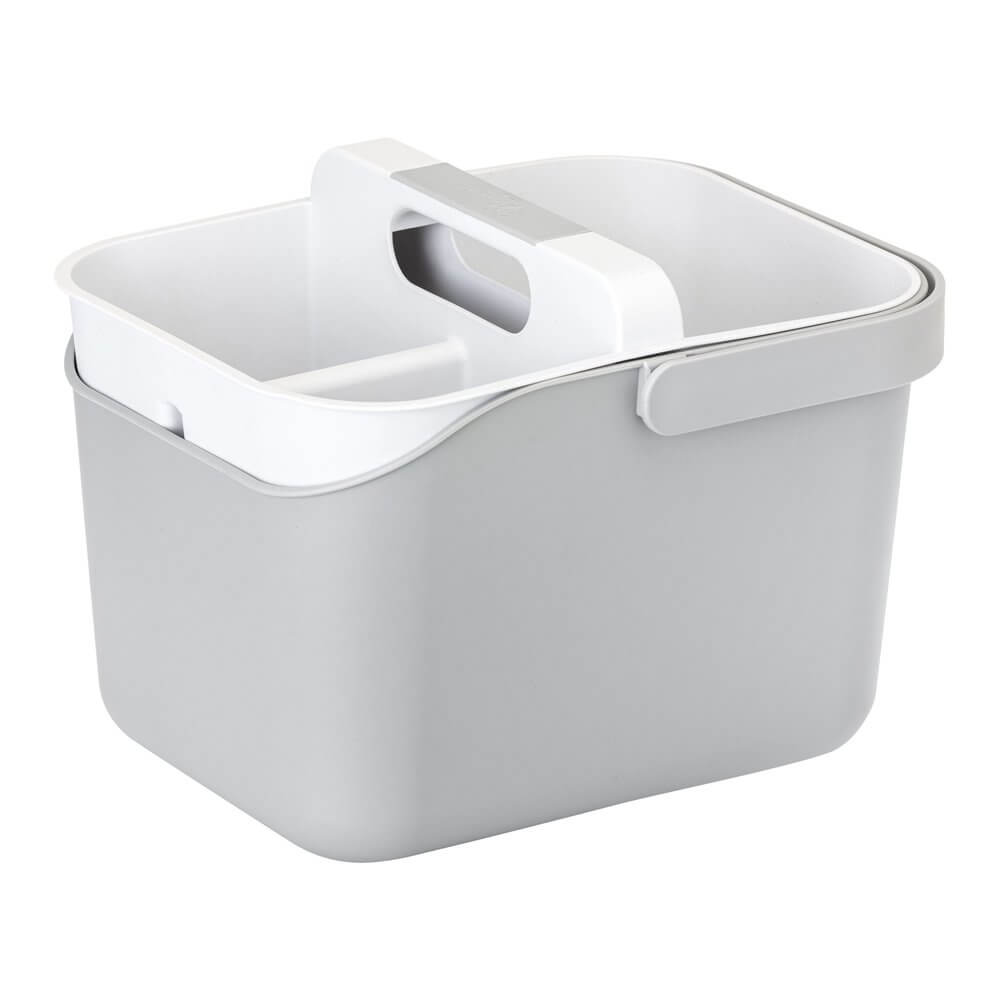 Vigar Rengo Cleaning Caddy with 8L Bucket - Portable Cleaning Organizer for Home, Office & Janitorial Use - Perfect for Mops, Brushes & Cleaning Supplies Storage