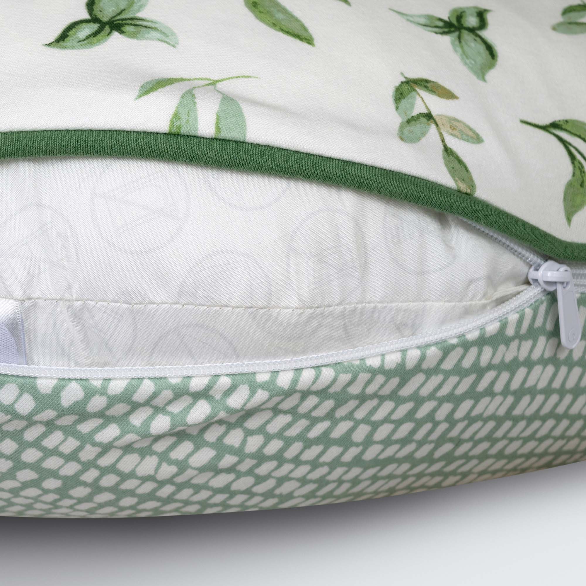 Organic Nursing Pillow Cover - Soft & Breathable Cotton Support for Breastfeeding - Perfect for New Moms, Baby Feeding & Comfortable Nursing at Home or On-the-Go