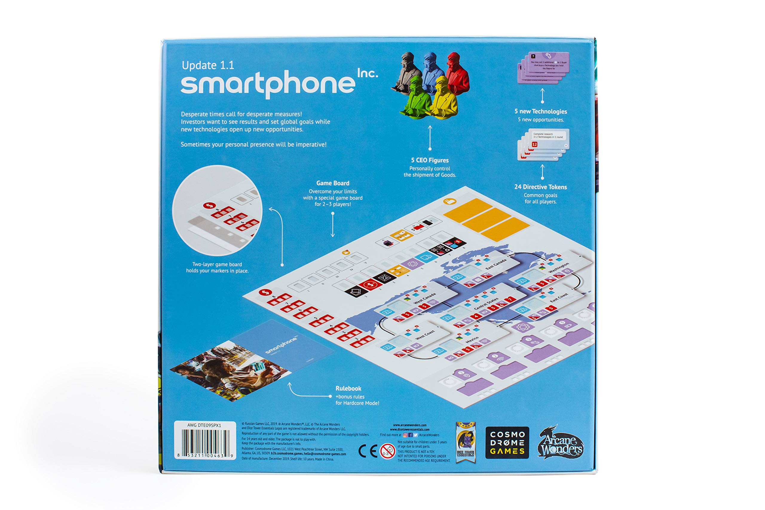 Arcane Wonders Smartphone Inc - Update 1.1 Expansion (DTE09SPX1AWG) - Blue Smartphone Accessory for Gaming & Tech Enthusiasts - Perfect for Mobile Gaming & Device Protection