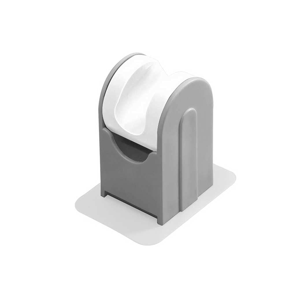 JYDQM Adjustable Self-Adhesive Shower Head Holder Bracket - Wall Mount Shower Caddy for Bathroom (Gray) - Perfect for Handheld Showerheads, Douche Nozzles & Spa Accessories