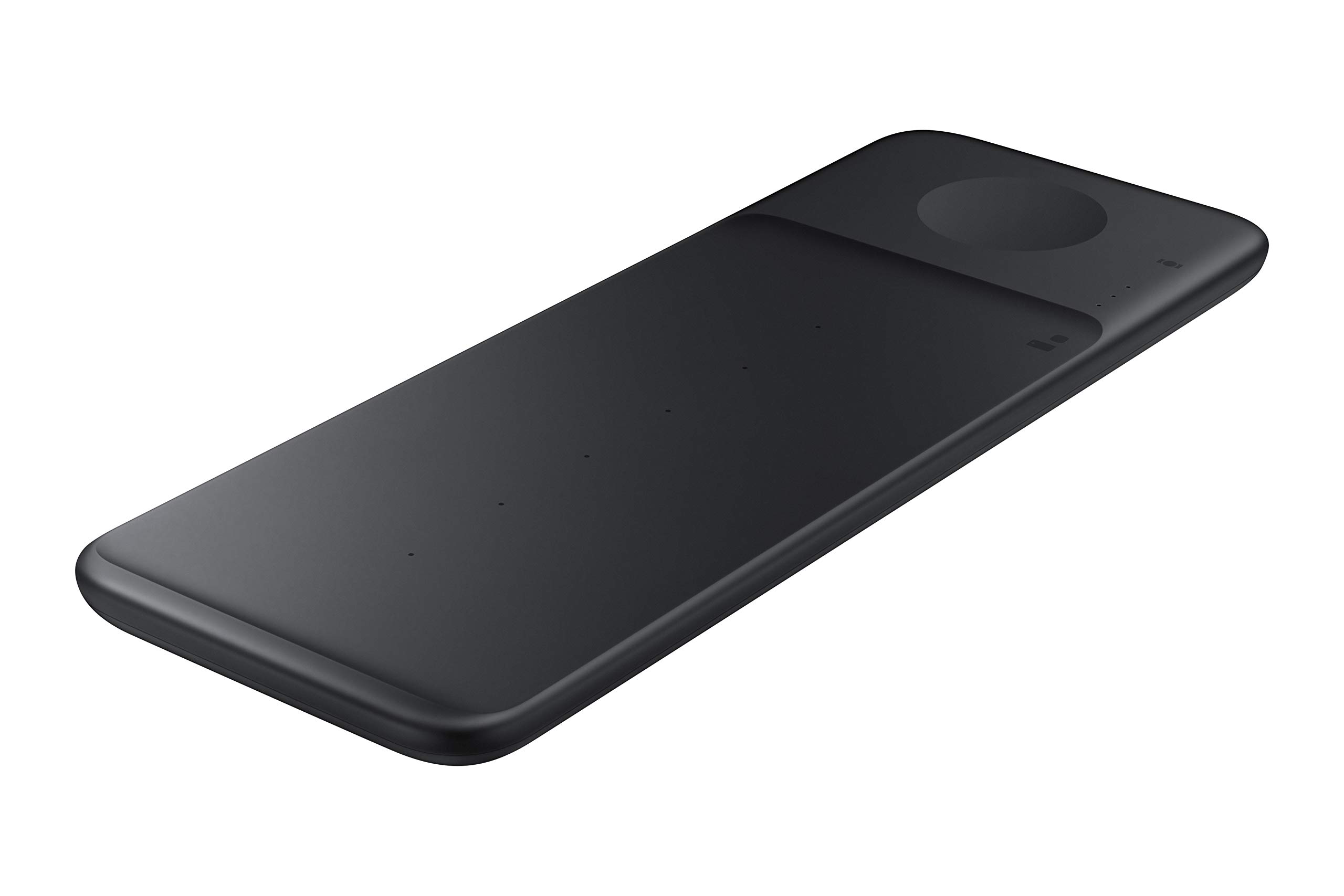 Samsung Wireless Charger Trio - Fast Qi-Compatible Charging Pad for Galaxy Phones, AirPods, Apple Watch & More - Charge 3 Devices Simultaneously | Perfect for Bedside, Office Desk & Travel | Black (US Version)