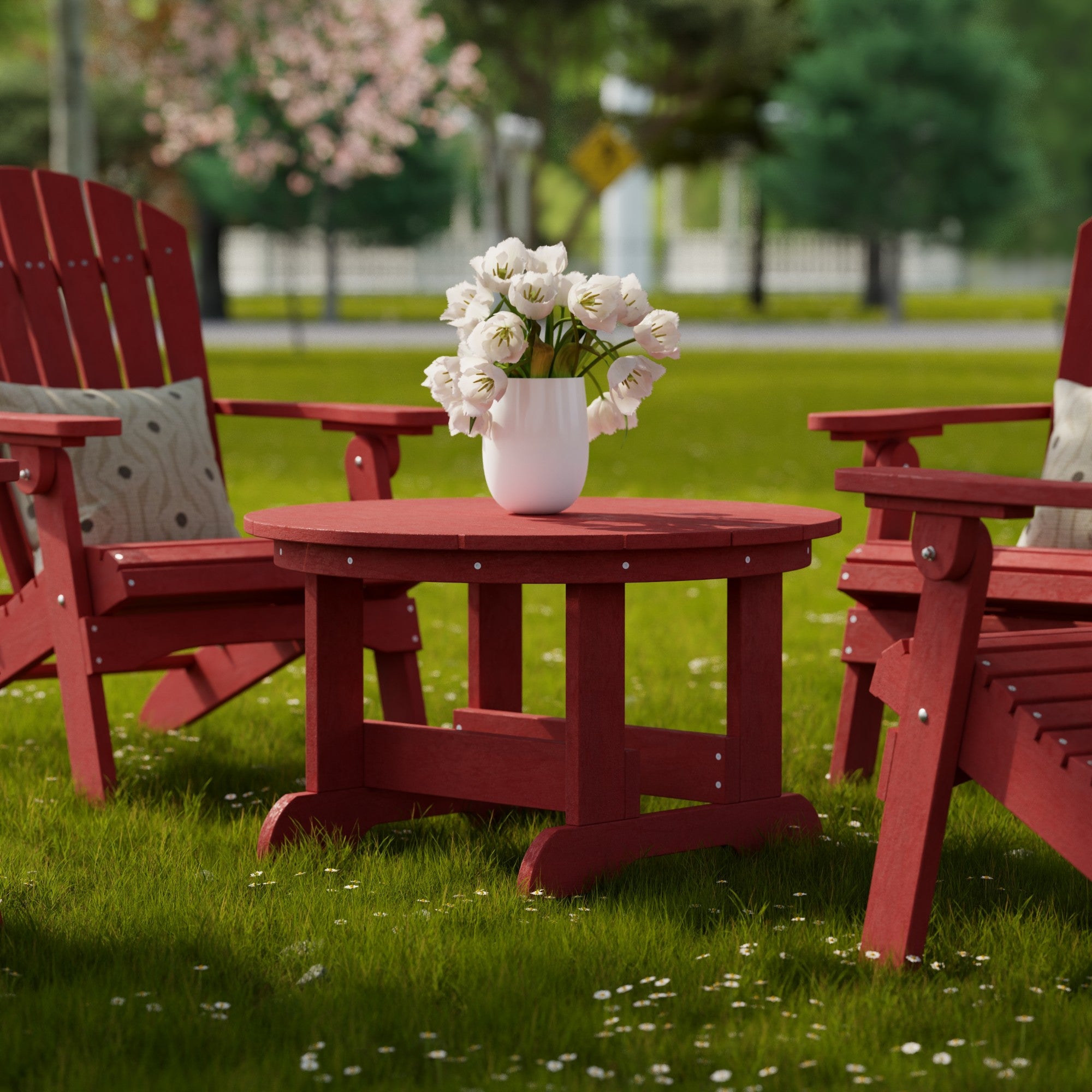 Heritage Conversation Table - Elegant Wooden Coffee Table for Living Room, Perfect for Family Gatherings & Cozy Home Decor