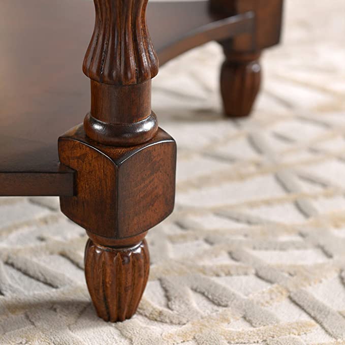 Gexpusm Oval Wood End Table with Storage Shelf - Natural Wood Side Table for Living Room, Easy Assembly - Perfect for Coffee Table, Nightstand, or Entryway Decor
