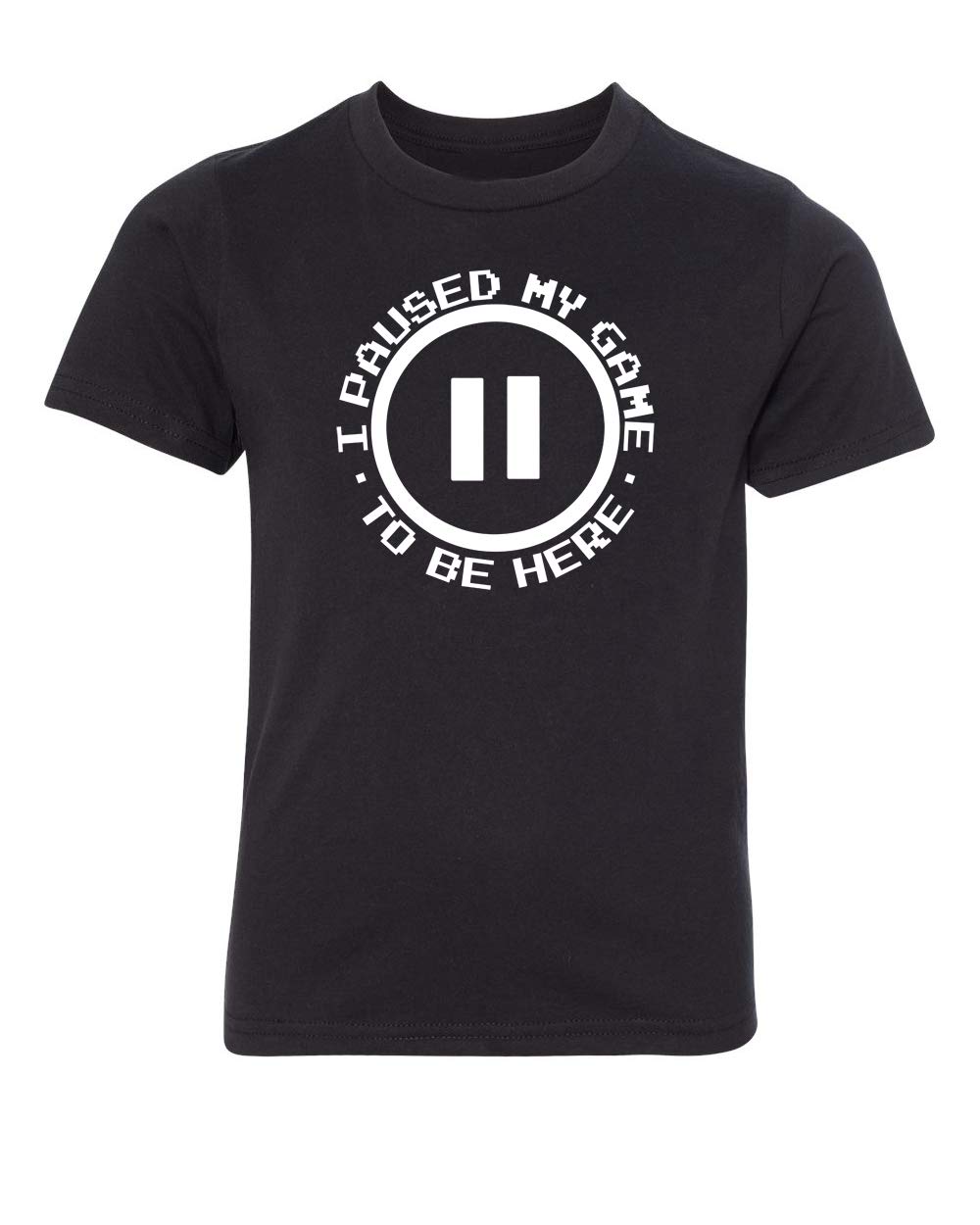 Funny Gaming Kids T-Shirt - I Paused My Game to Be Here Graphic Tee | Cool Video Game Apparel for Boys & Girls | Perfect for Gaming Parties & Casual Wear