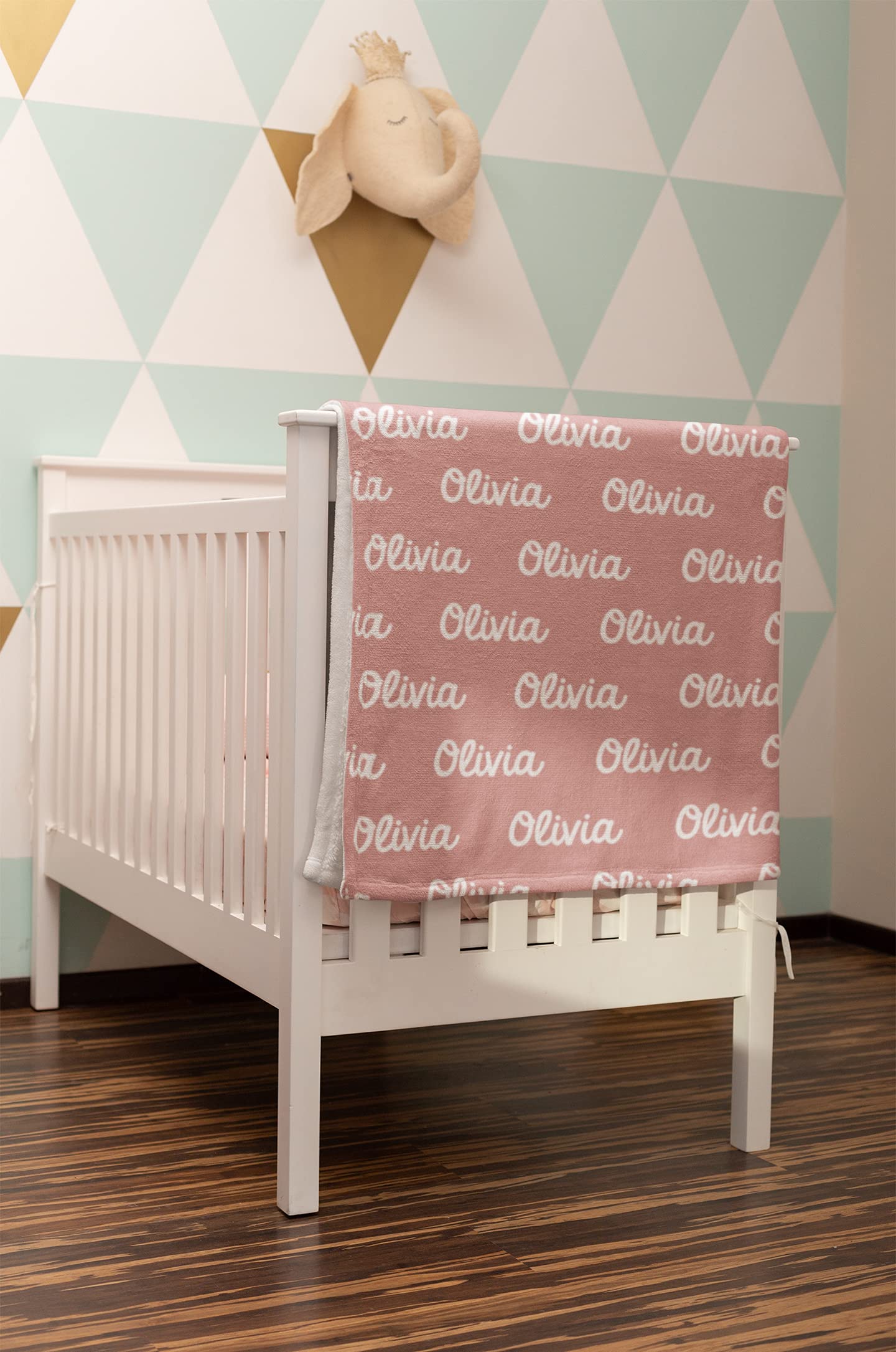 Personalized Baby Blankets with Name - Custom Baby Blanket for Girls, Toddlers & Newborns - Add Family Names for Mom, Grandma & Grandkids - Soft & Cozy Gift for Baby Showers, Nursery, Cuddling & Photo Props