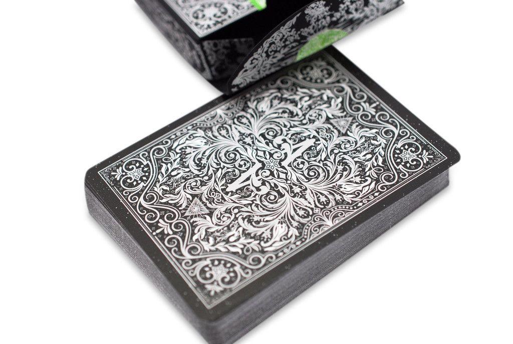 Premium Absinthe V2 Playing Cards - 52 Poker Deck with Unique Green Design for Magic Tricks, Cardistry & Casino Night - Perfect for Professional Magicians, Card Gamers & Collectors