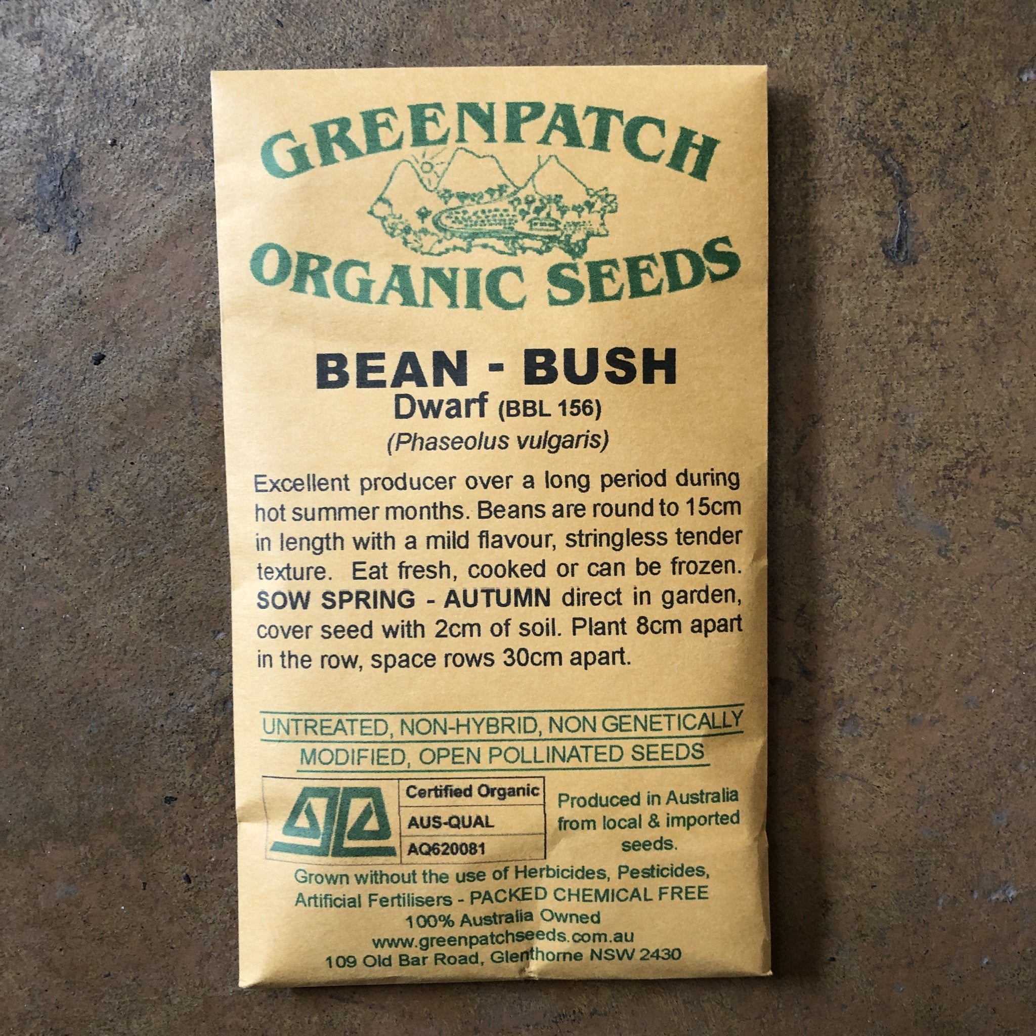 Organic Bush Dwarf 'BBL 156' Green Bean Seeds - Non-GMO, Heirloom Variety for Home Gardening | Perfect for Containers, Raised Beds & Urban Farming