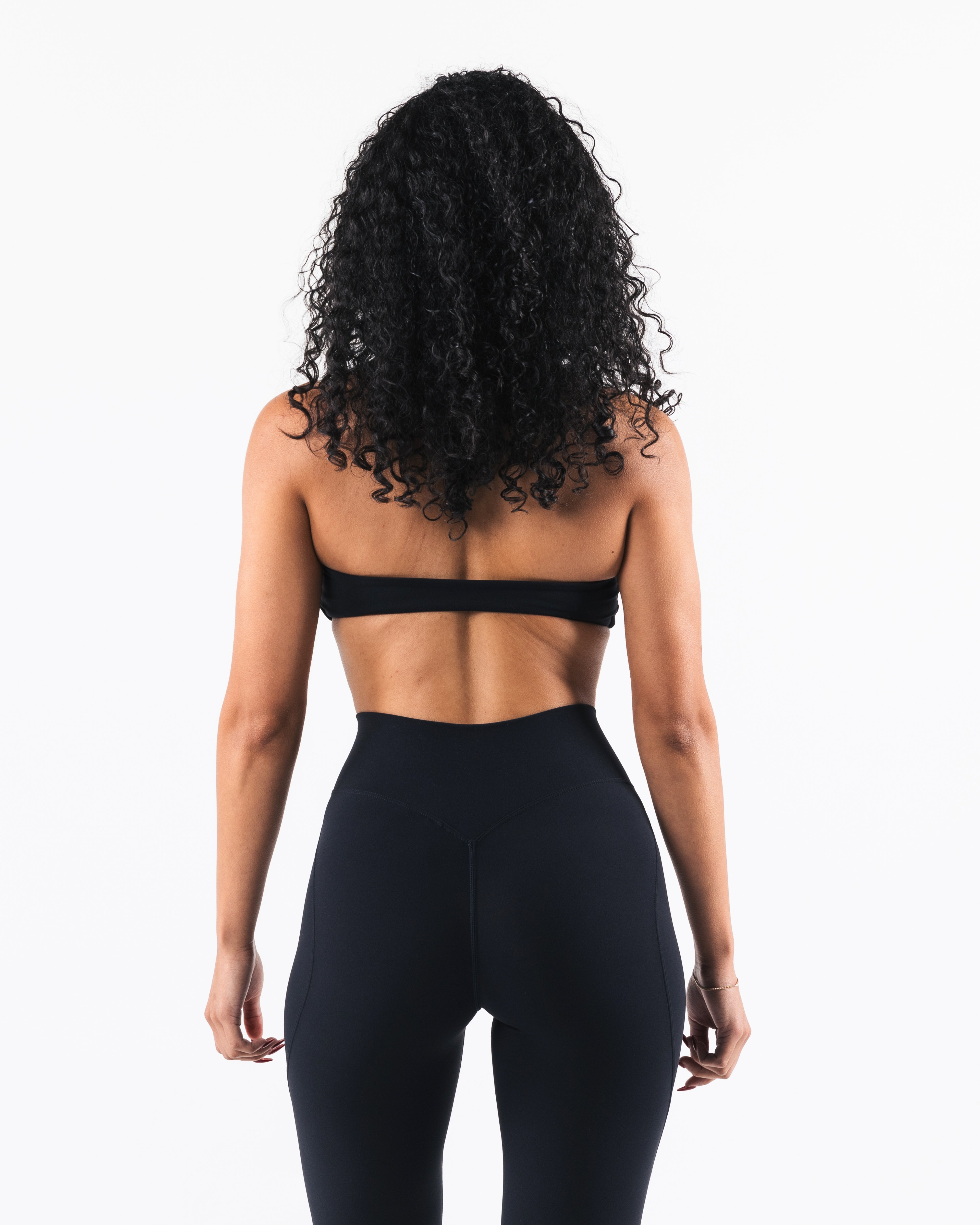 Aura Bandeau Top - Black Women's Fashion Stretchy Tube Top for Summer, Beach, Yoga & Casual Wear