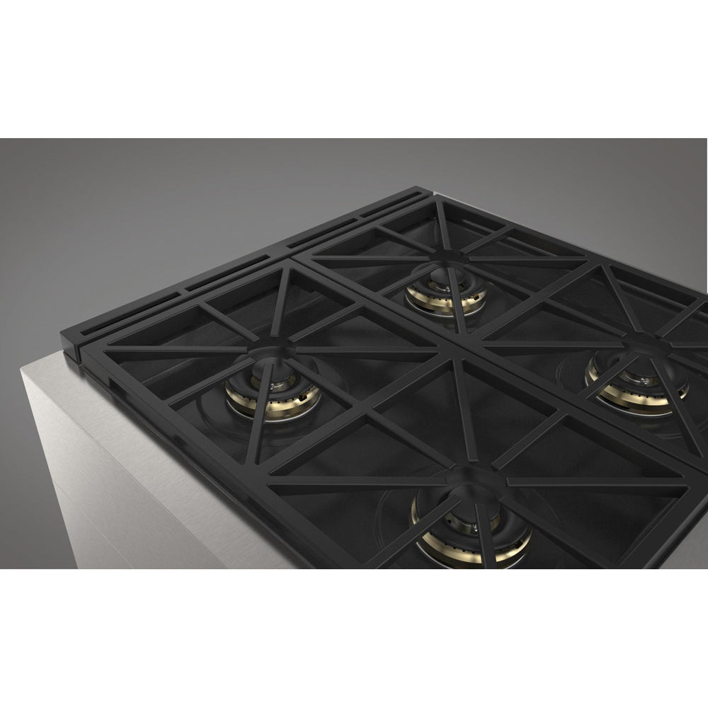 Fulgor Milano F6PDF304S1 30-Inch Dual Fuel Range - 4 Stainless Steel Burners, 600 Series - Perfect for Modern Kitchens & Professional Cooking