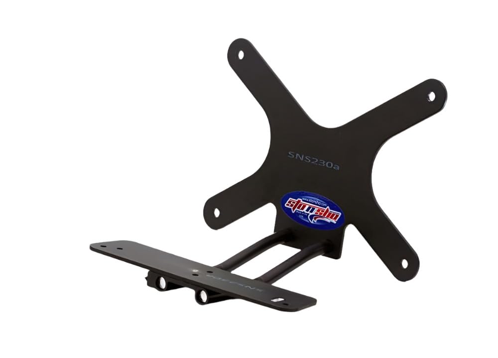 STO N SHO Front License Plate Bracket for 2020-2023 Dodge Charger Wide Body Scat Pack, Hellcat & Wide Body Daytona with Adaptive Cruise (SNS230a) - Easy Installation, No Drilling Required for Street Legal Compliance