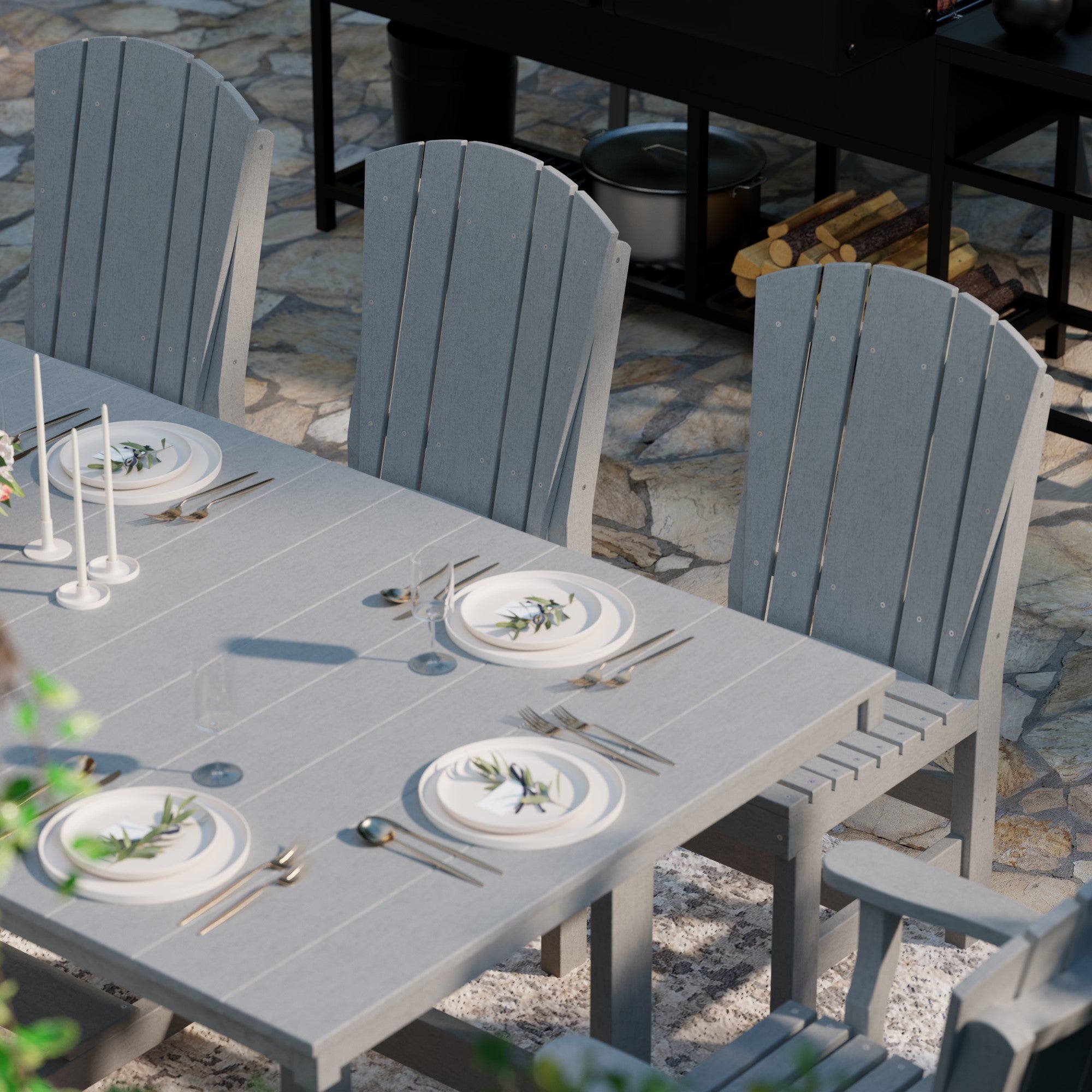 Heritage 9-Piece 44x94 Inch Dining Table Set - Perfect for Family Gatherings, Dinner Parties & Formal Dining Rooms