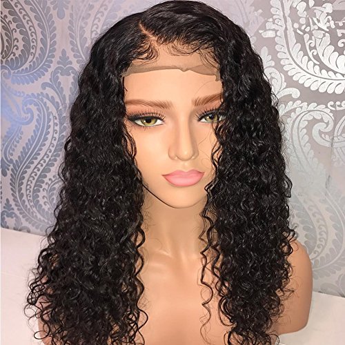 16 Inch Short Deep Curly Human Hair Lace Front Wig with Baby Hair & Pre-Plucked Natural Hairline | Brazilian Virgin Hair for Women | Perfect for Daily Wear, Cosplay & Special Occasions
