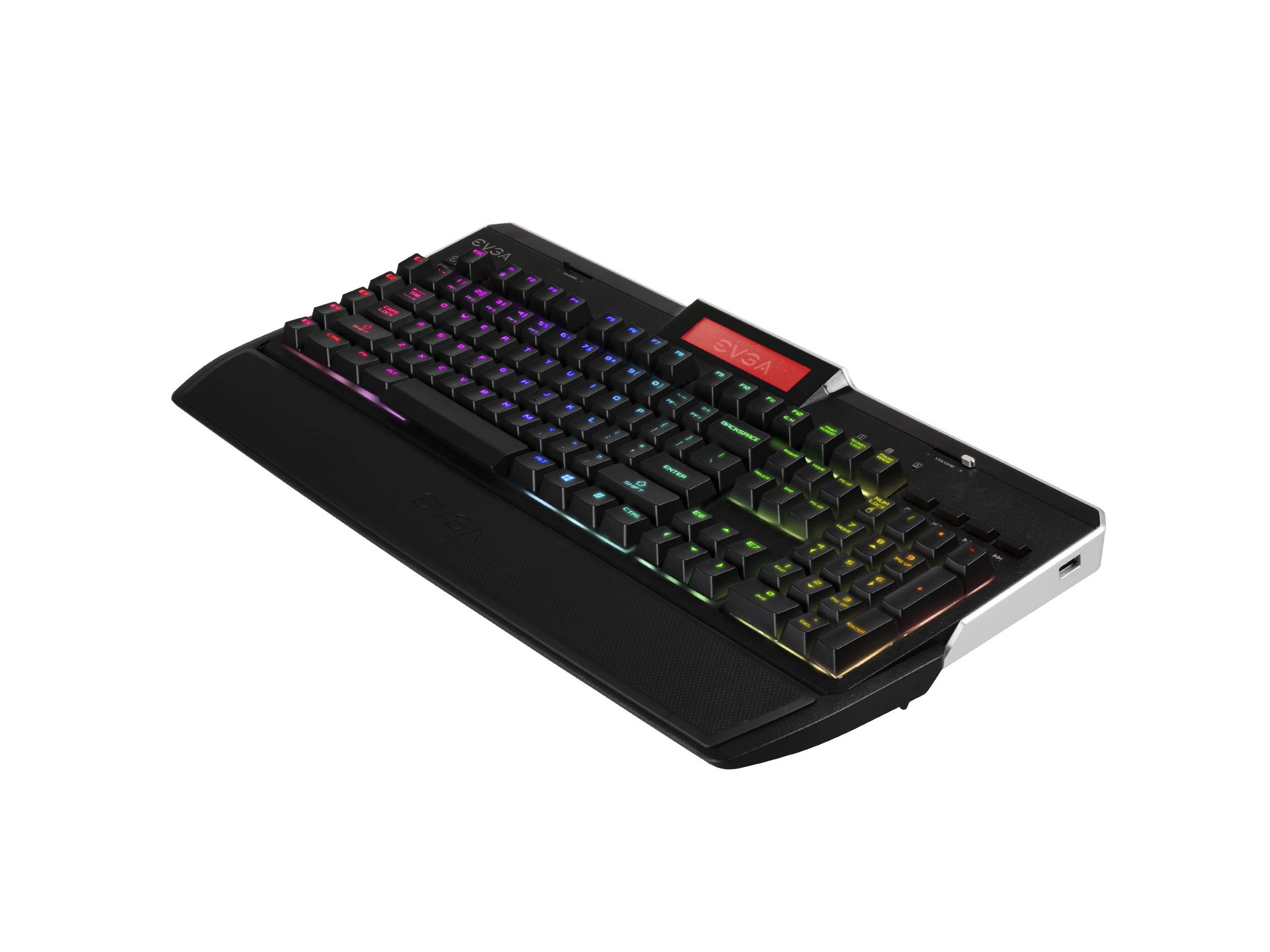 EVGA Z10 RGB Mechanical Gaming Keyboard - Brown Switches, Customizable RGB Backlight, Onboard LCD Display & Macro Keys for PC Gaming, Streaming & Esports