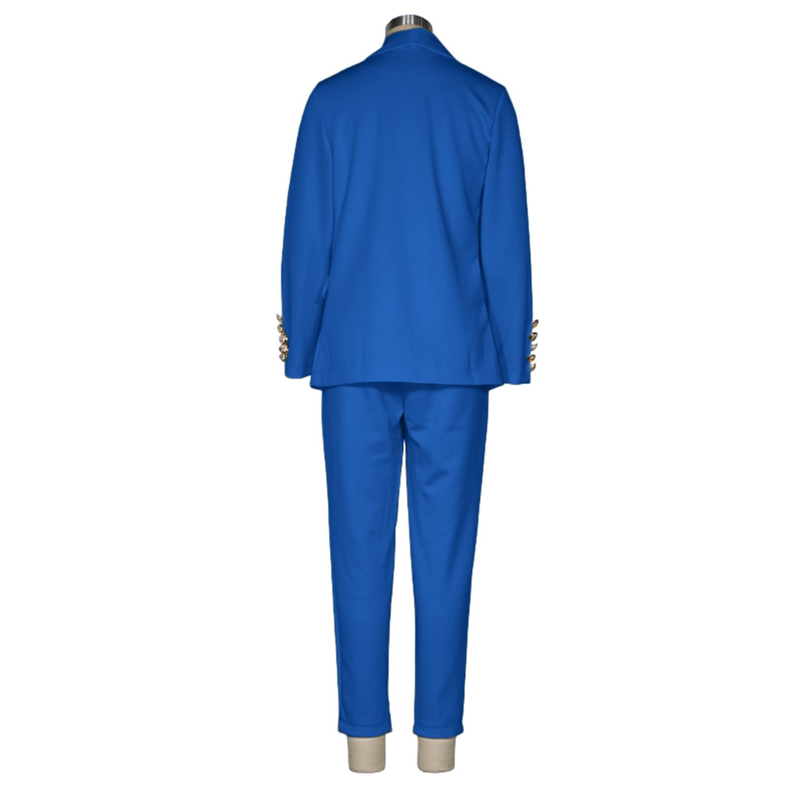 Women's Slim Fit Two-Piece Lapel Suit Set - Formal Office Business Attire with Long Sleeve Jacket & Trousers | Perfect for Work, Interviews & Professional Events