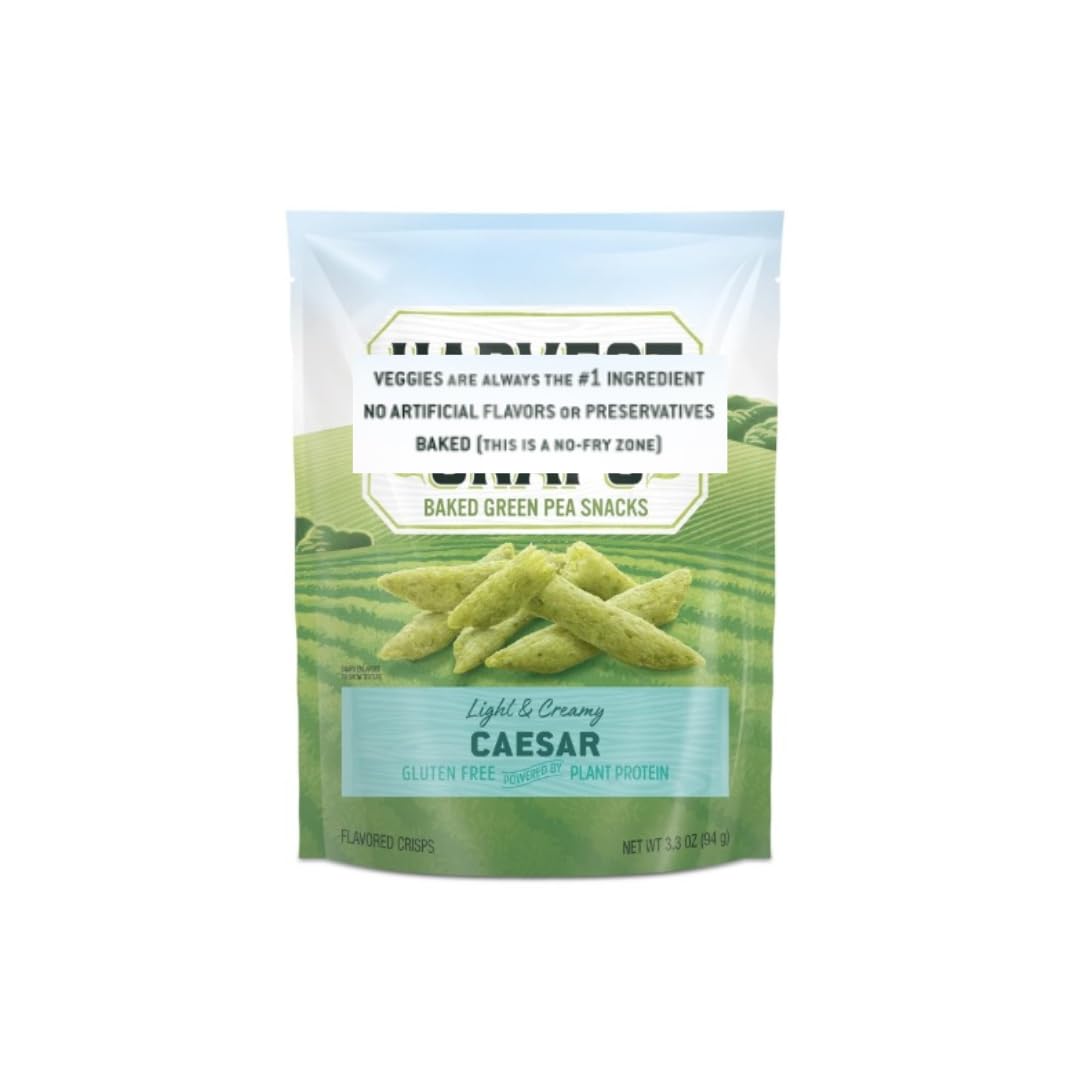 Crunchy Variety Pack Veggie Chips - 8 Delicious Flavors (White Cheddar, Wasabi Ranch, Tomato Basil, Mango Chili Lime, Black Pepper, Kick'n BBQ, Hot & Spicy, Caesar) | Healthy Gluten-Free Snacks for Parties, Office, School Lunch & Movie Nights