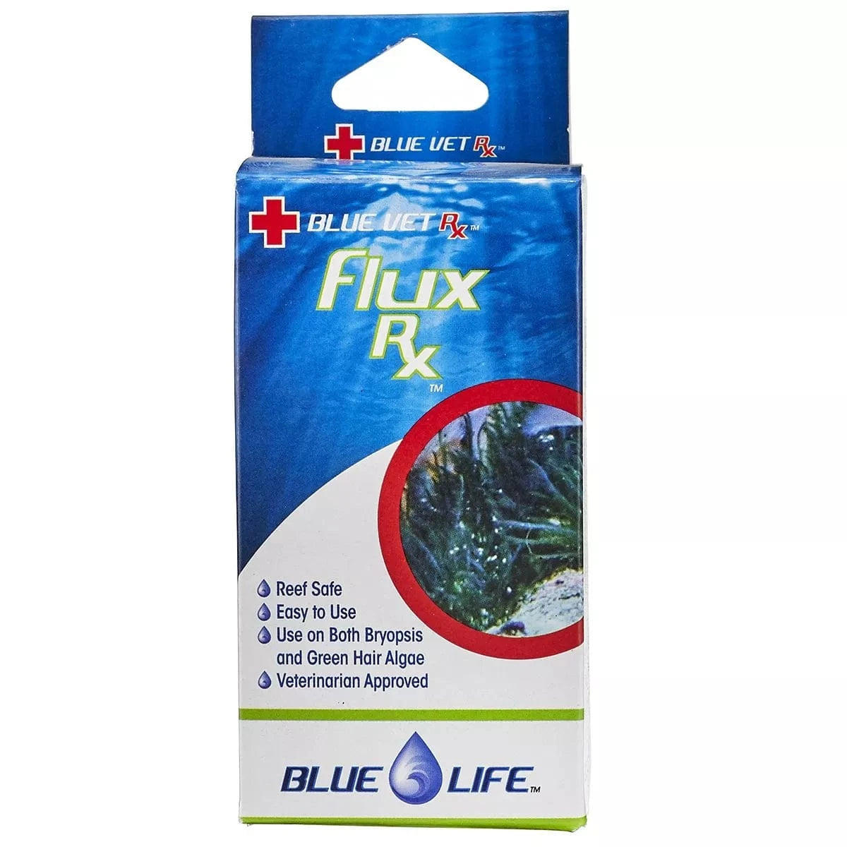 Blue Life Flux Rx (Fluconazole) Aquarium Treatment - Effective Fish Fungus Remedy for Freshwater & Saltwater Tanks | Prevent & Treat Ich, Fin Rot & Other Common Fish Diseases