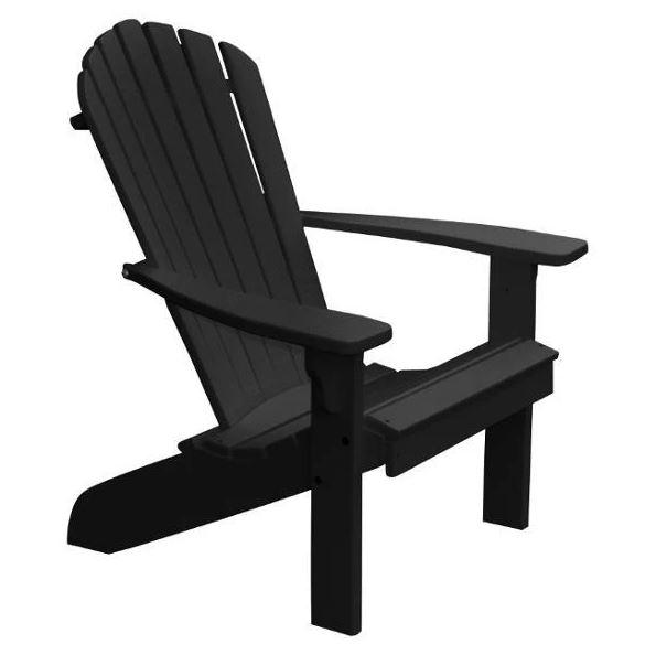 A&L Furniture Poly Fanback Adirondack Chair - Durable Outdoor Patio Furniture for Garden, Poolside & Backyard Relaxation