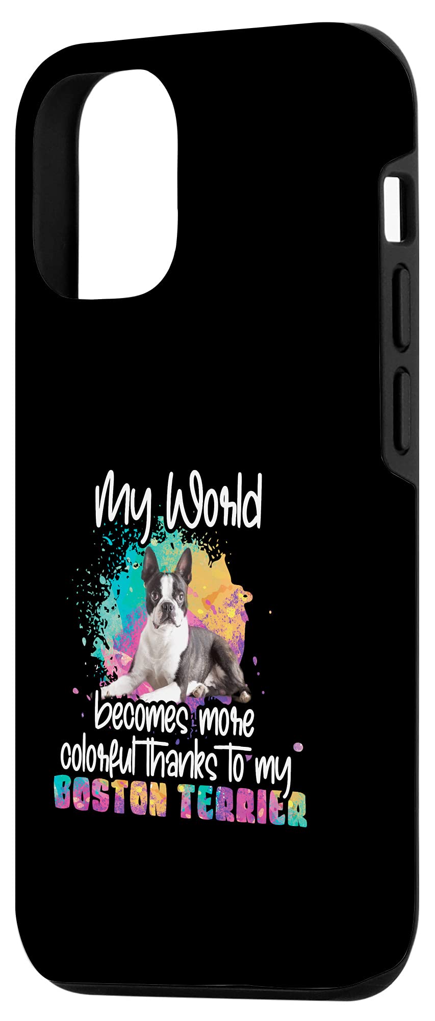 iPhone 12/12 Pro Shockproof Case with Cute Boston Terrier Design - Perfect Gift for Dog Lovers & Pet Moms - Ideal for Daily Use, Work & Outdoor Activities
