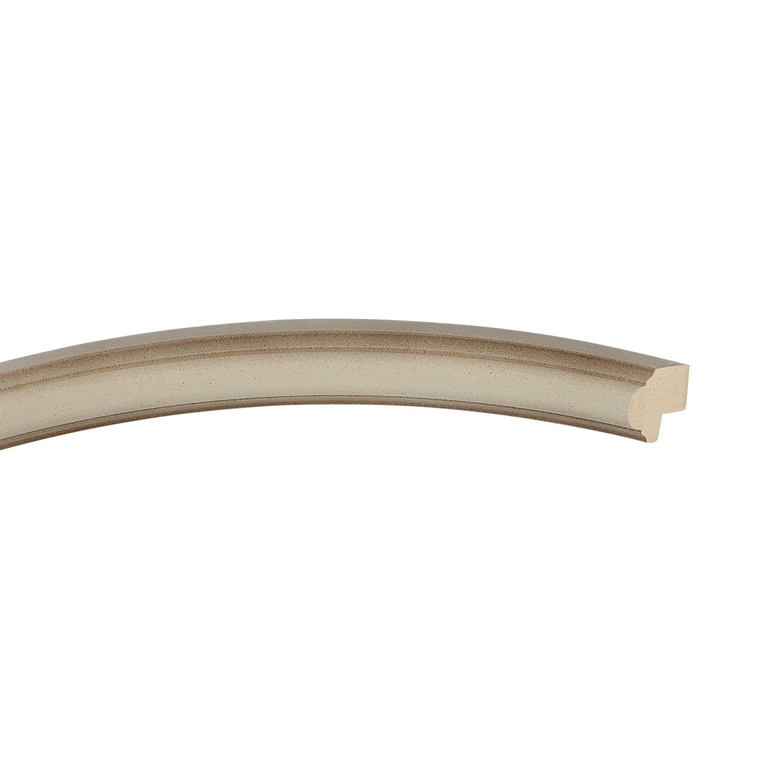 OVALCREST Oval Beveled Wall Mirror - Saratoga Style Taupe 22x26 Inches - Elegant Home Decor for Living Room, Bedroom & Entryway
