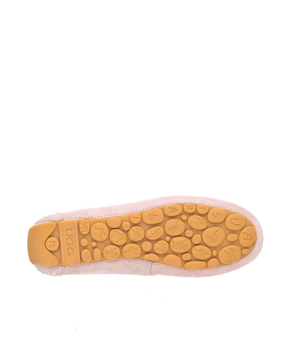 Women's UGG Summer Moccasin Slippers - Comfortable Soft Sheepskin Indoor/Outdoor House Shoes for Women - Perfect for Home, Travel & Relaxation