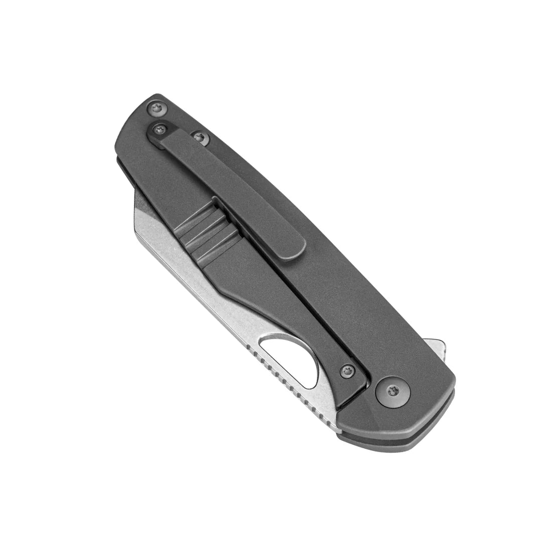 Kizer Ki3628A1 Sparrow Frame Lock Knife - S35VN Stainless Steel Satin Blade & Stonewashed Titanium Handles - EDC Pocket Knife for Camping, Hiking & Outdoor Adventures