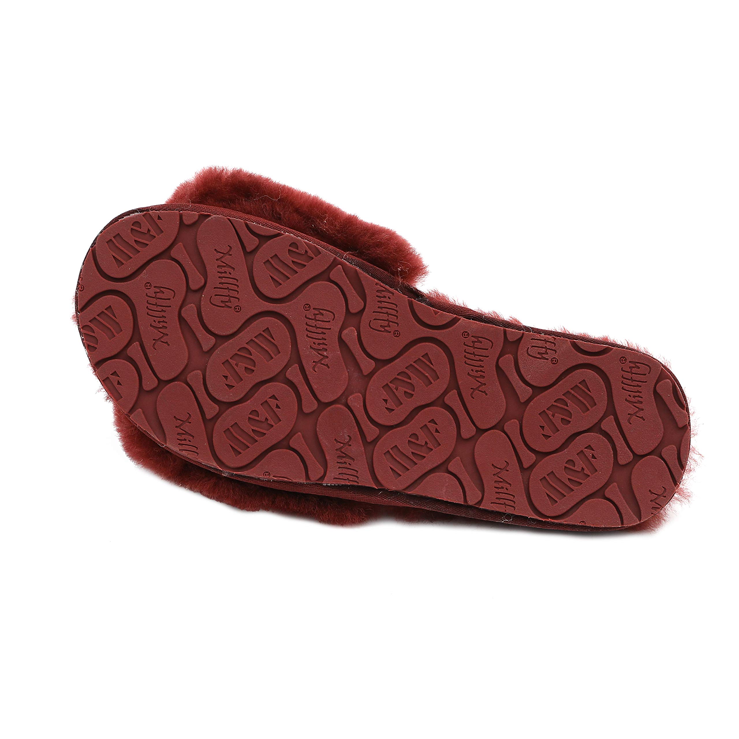 Women's Boiled Wool Slippers with Real Fur - Open Toe Luxury House Slippers by Dechic | Cozy Indoor Comfort for Winter, Spa Days & Relaxation at Home