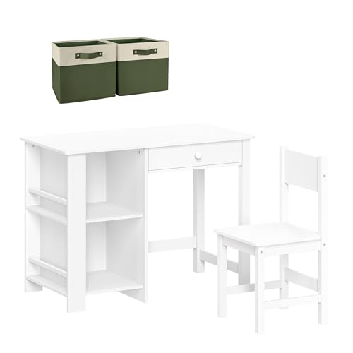 White With Olive Bins