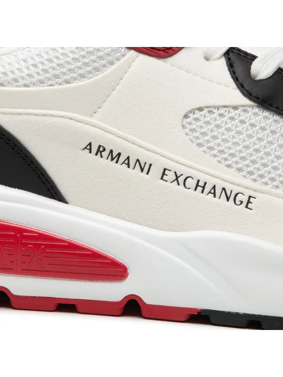 Armani Exchange OP.White Black Sneakers for Men - Casual Fashion Sneakers for Everyday Wear | Perfect for Street Style, Work & Weekend Outfits